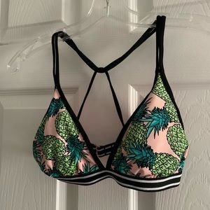 Pineapple Bathing Suit | Swimsuit Top | Medium